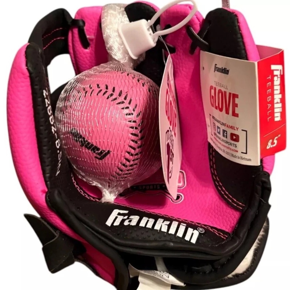 Franklin "My First Glove"  8.5" Pink Fielding Glove w/ Teeball